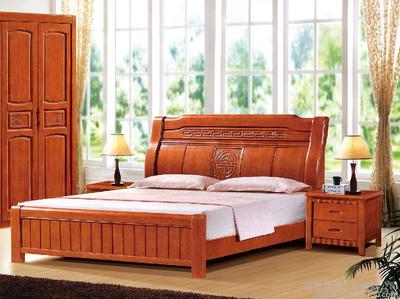 中國洋福品牌 廠家直銷2015年新款大床圖片_高清圖_細節(jié)圖-江西洋福木業(yè) -